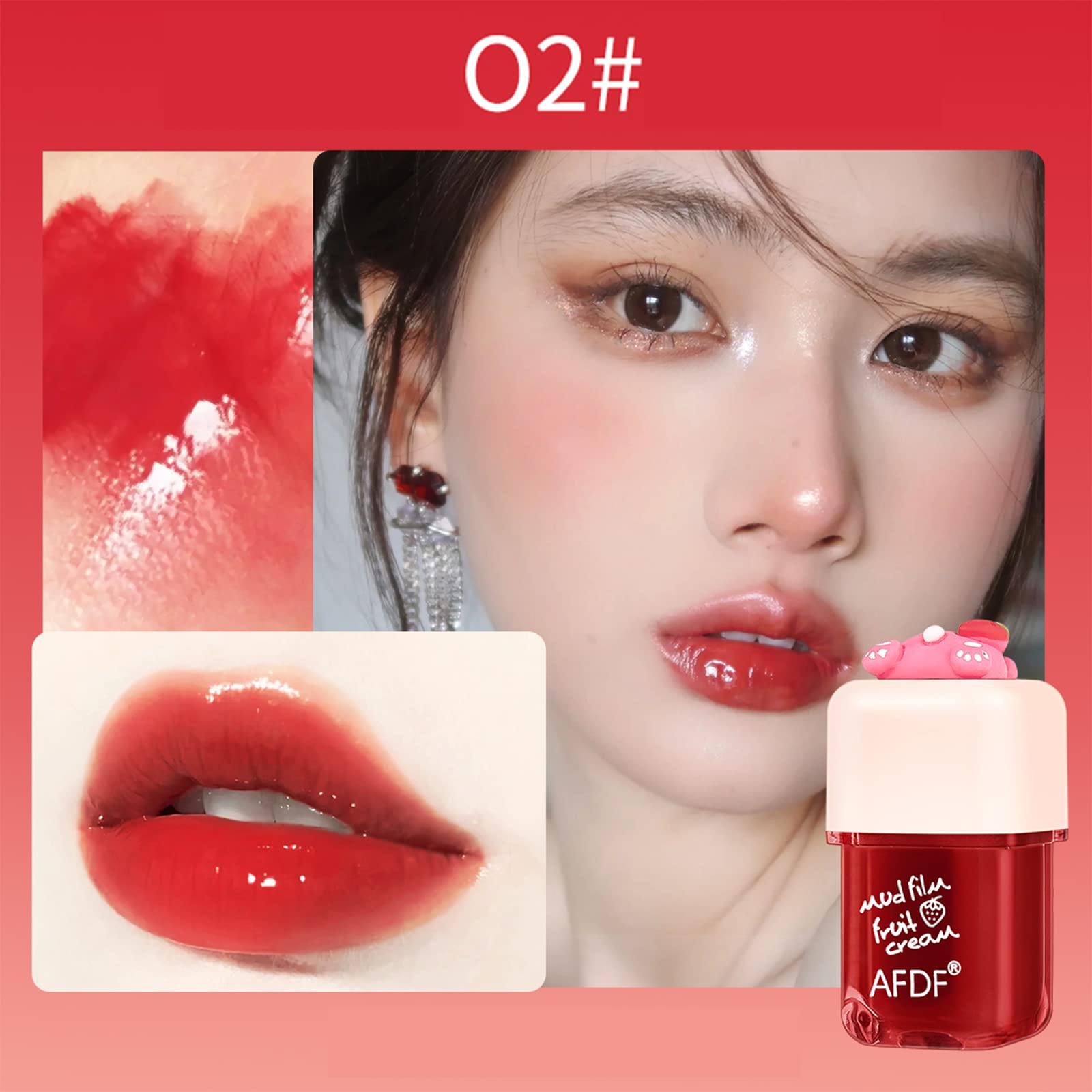 Набор тинтов для губ Mrettick Stain Tint 4 цвета увлажняющий стойкий натуральный водостойкий, фото №3