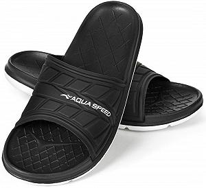 Шльопанці Aqua Speed ASPEN 9334 чорний, білий  37 - Фото 1