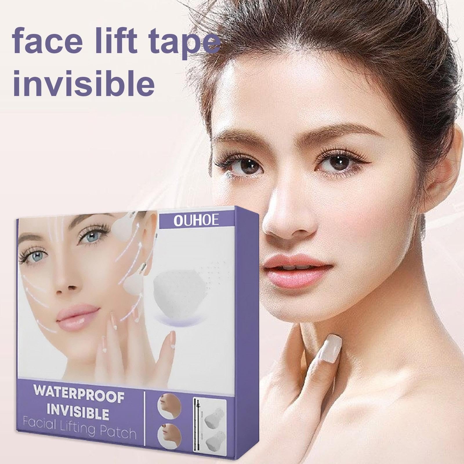 Лента для подтяжки лица Invisible Povanjer V-образная, фото №3