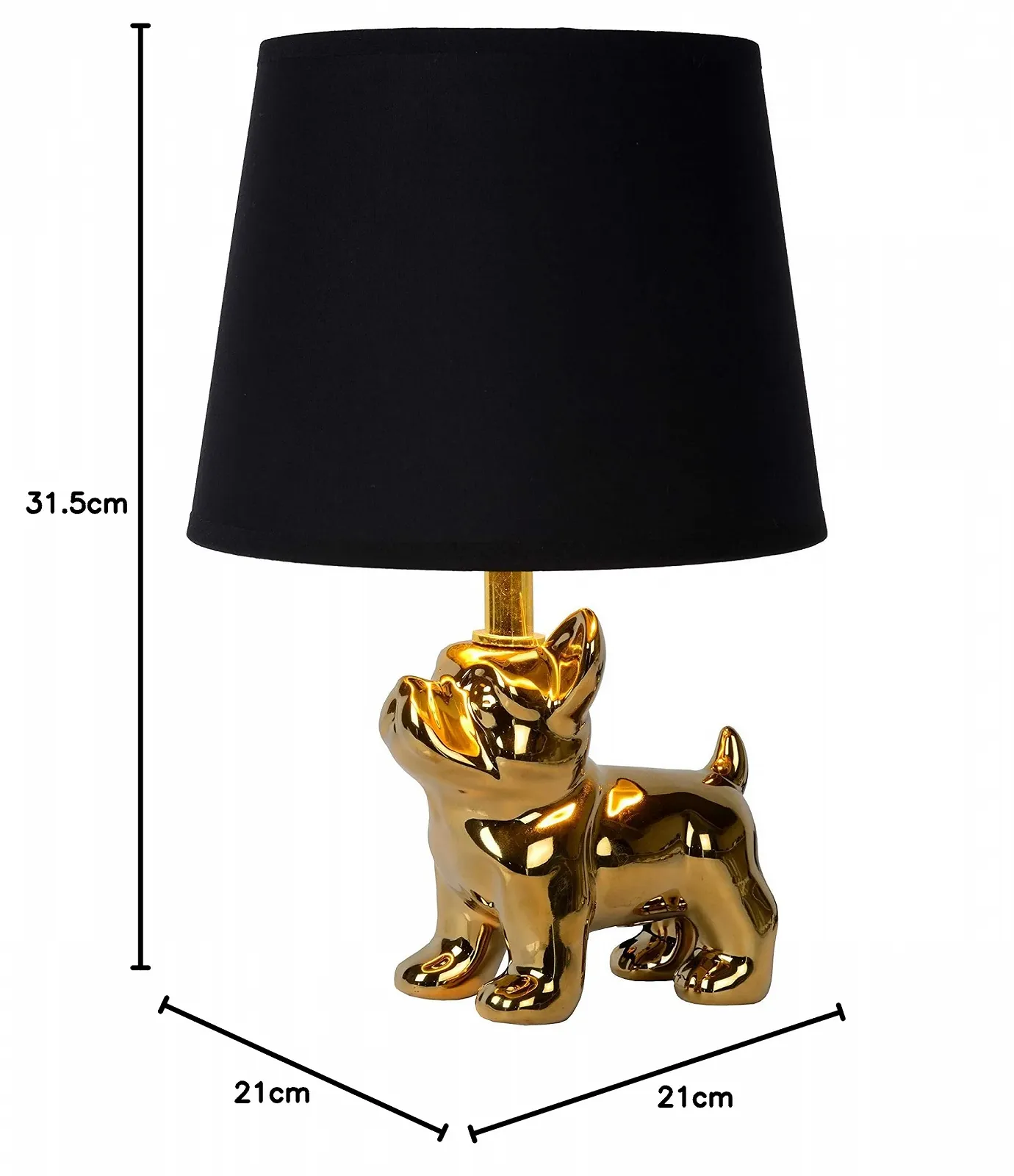 Настільна лампа LUCIDE Extravaganza Sir Winston 1 x E14 Золота, фото №10