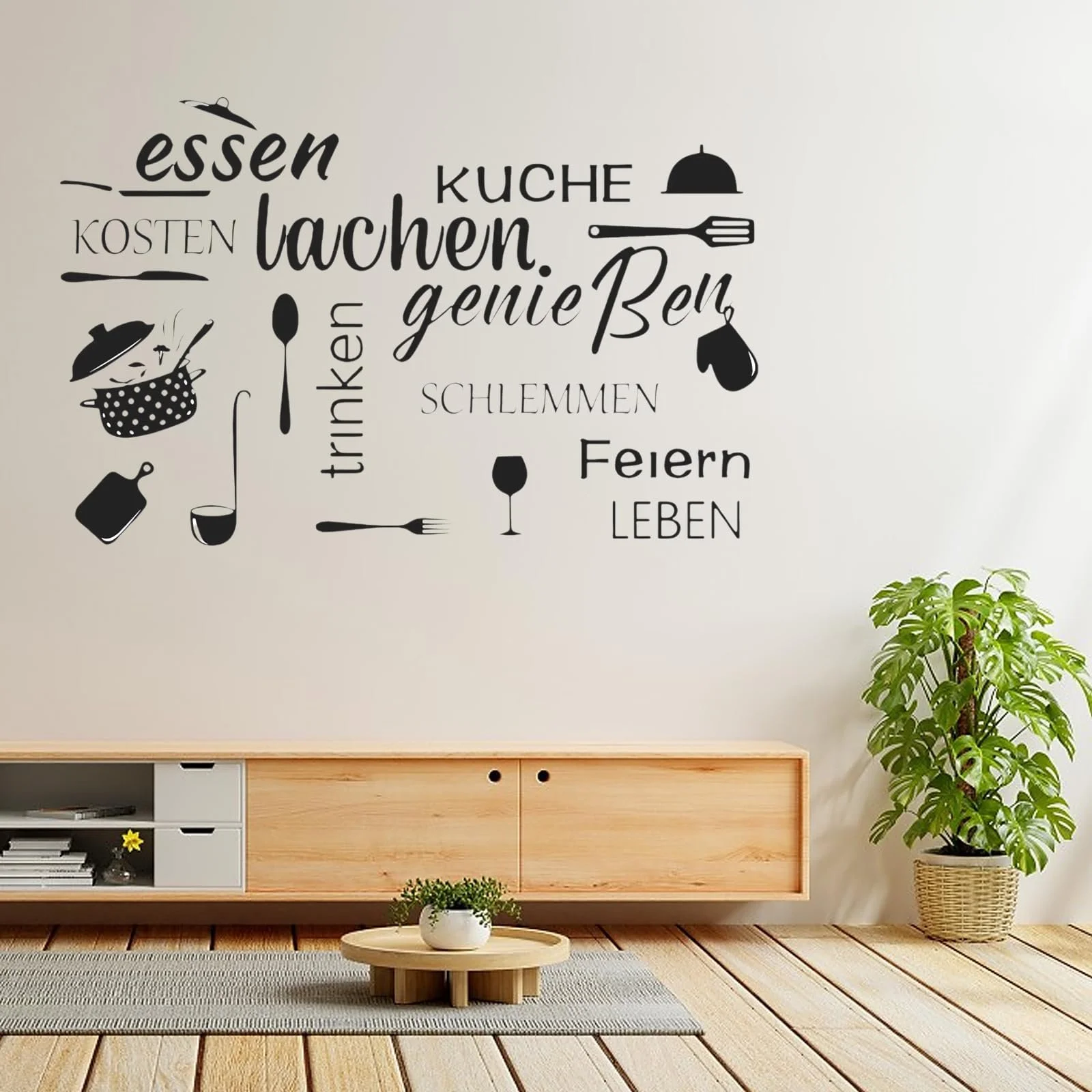 Наклейка на стіну Kitchen Life Написи Кухня Чорний, фото №7