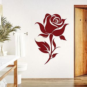 Наклейка на стіну GRAZDesign Rose Blossom Flower 81 x 57 см Золота - Фото 1