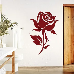 Наклейка на стіну GRAZDesign Rose Blossom Flower 81 x 57 см Золота - Фото 1