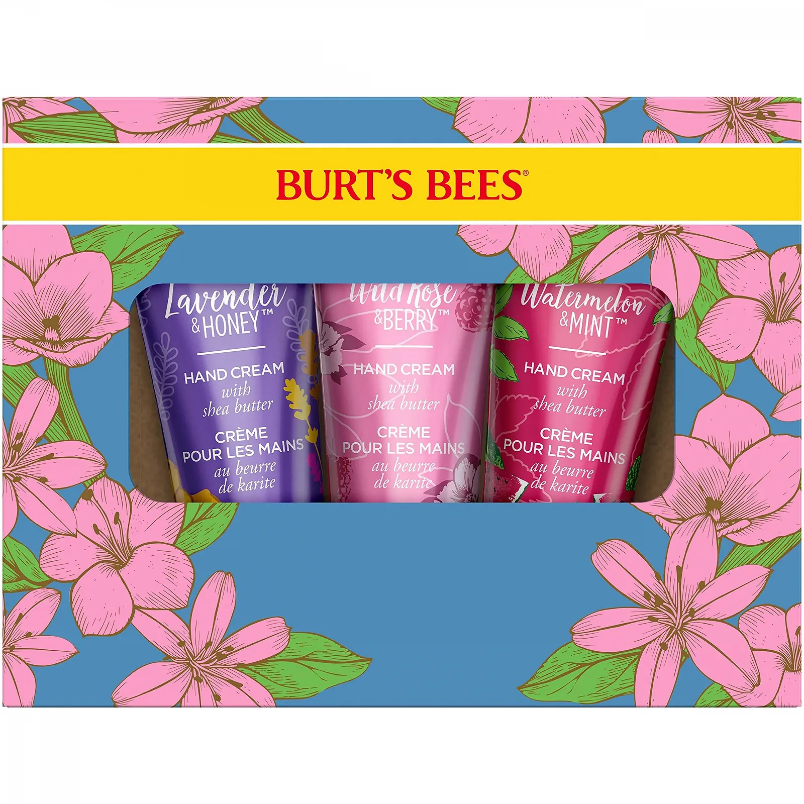 Крем для рук Burt's Bees Набір Shea Butter, Lavender and Honey, Wild Rose and Berry and Watermelon and Mint 3 шт, фото №7 Крем для рук Burt's Bees Набір Shea Butter, Lavender and Honey, Wild Rose and Berry and Watermelon and Mint 3 шт, фото №7