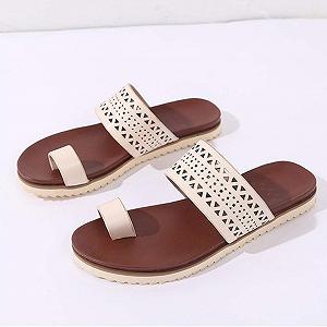 Женские Шлепанцы Корректор большого пальца стопы Бежевый synthetic.ua - Фото 1