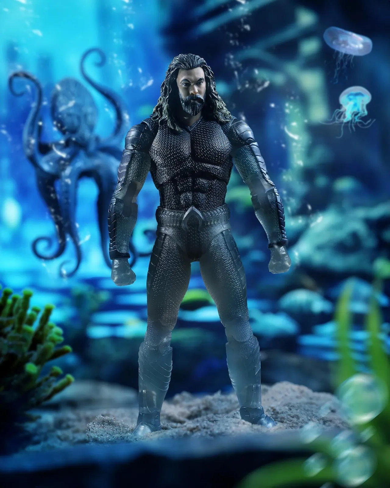 Фігурка McFarlane DC Multiverse Aquaman and The Lost Kingdom Aquaman Stealth Suit with Topo Gold Label 18 см, фото №2