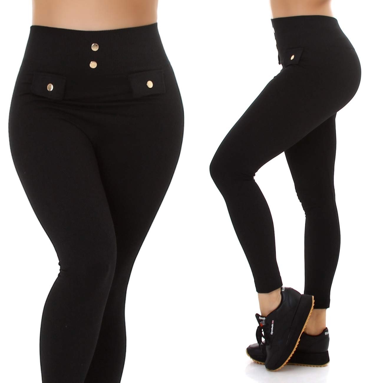 Леггинсы Jela London с высокой посадкой, термо,Для фитнеса и спорта, Love Fine Rib Stretch, размер 34-38, фото №4