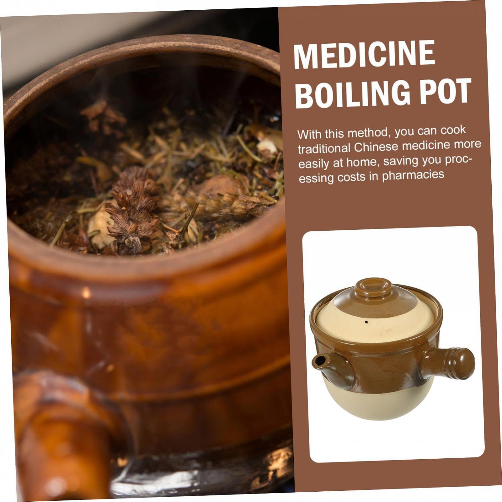 Кастрюля SOIMISS Керамическая Традиционная Китайская для открытого огня Черная, фото №2