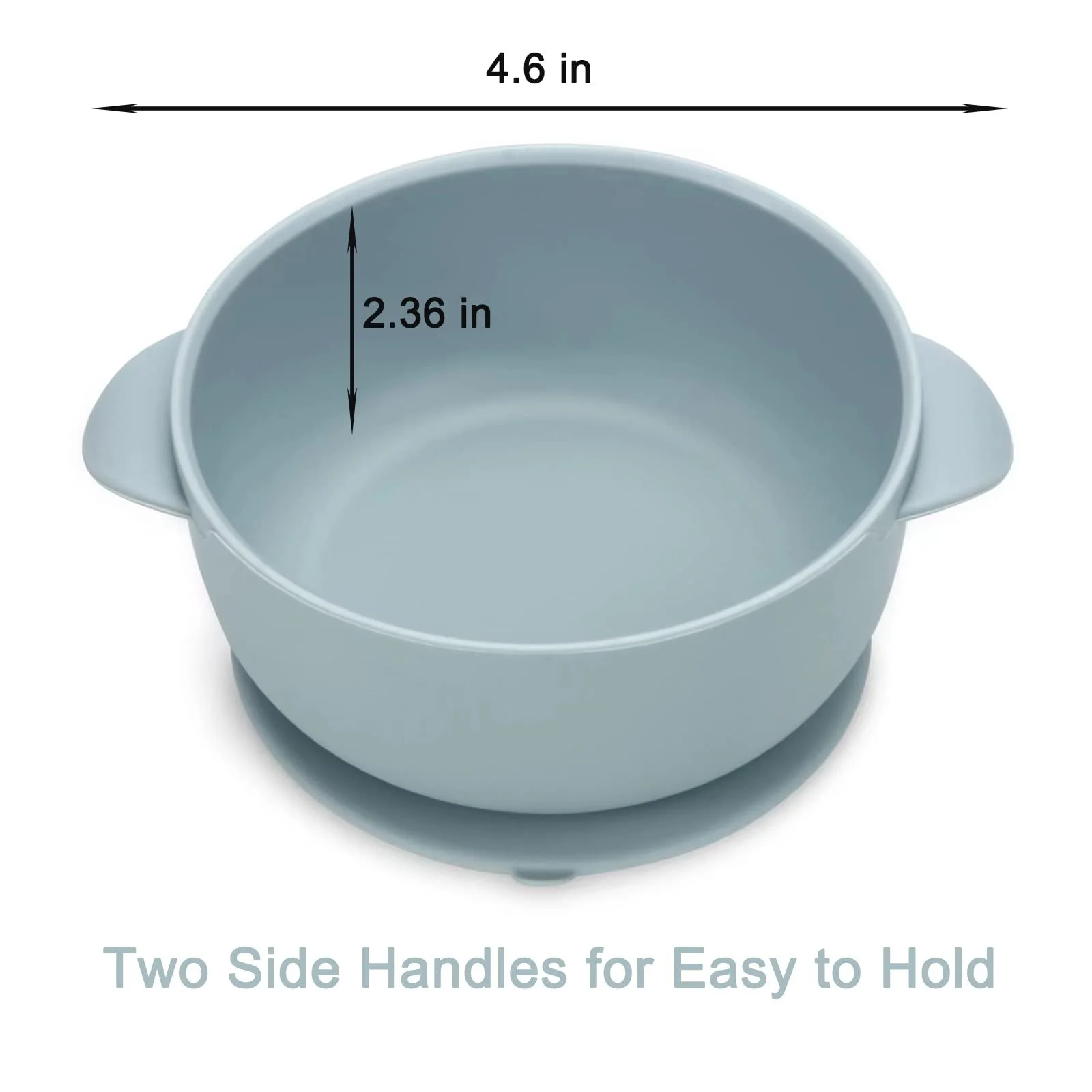 Набір дитячого посуду PandaEar з силікону з присосками, 2 тарілки дитячі з роздільниками + 2 миски для дитячої каші з присосками + 2 дитячі чашки з 2 дитячими ложками і 2 виделками, фото №7 Набір дитячого посуду PandaEar з силікону з присосками, 2 тарілки дитячі з роздільниками + 2 миски для дитячої каші з присосками + 2 дитячі чашки з 2 дитячими ложками і 2 виделками, фото №7