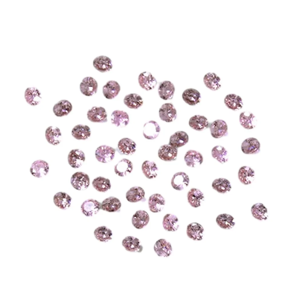 Стразы для ногтей круглые хрустальные прозрачные 50 штук, фото №1