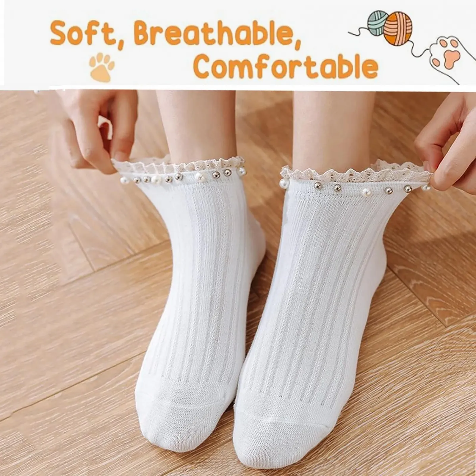 Жіночі шкарпетки Бавовна 35-38 Короткі шкарпетки, 6 пар, фото №1