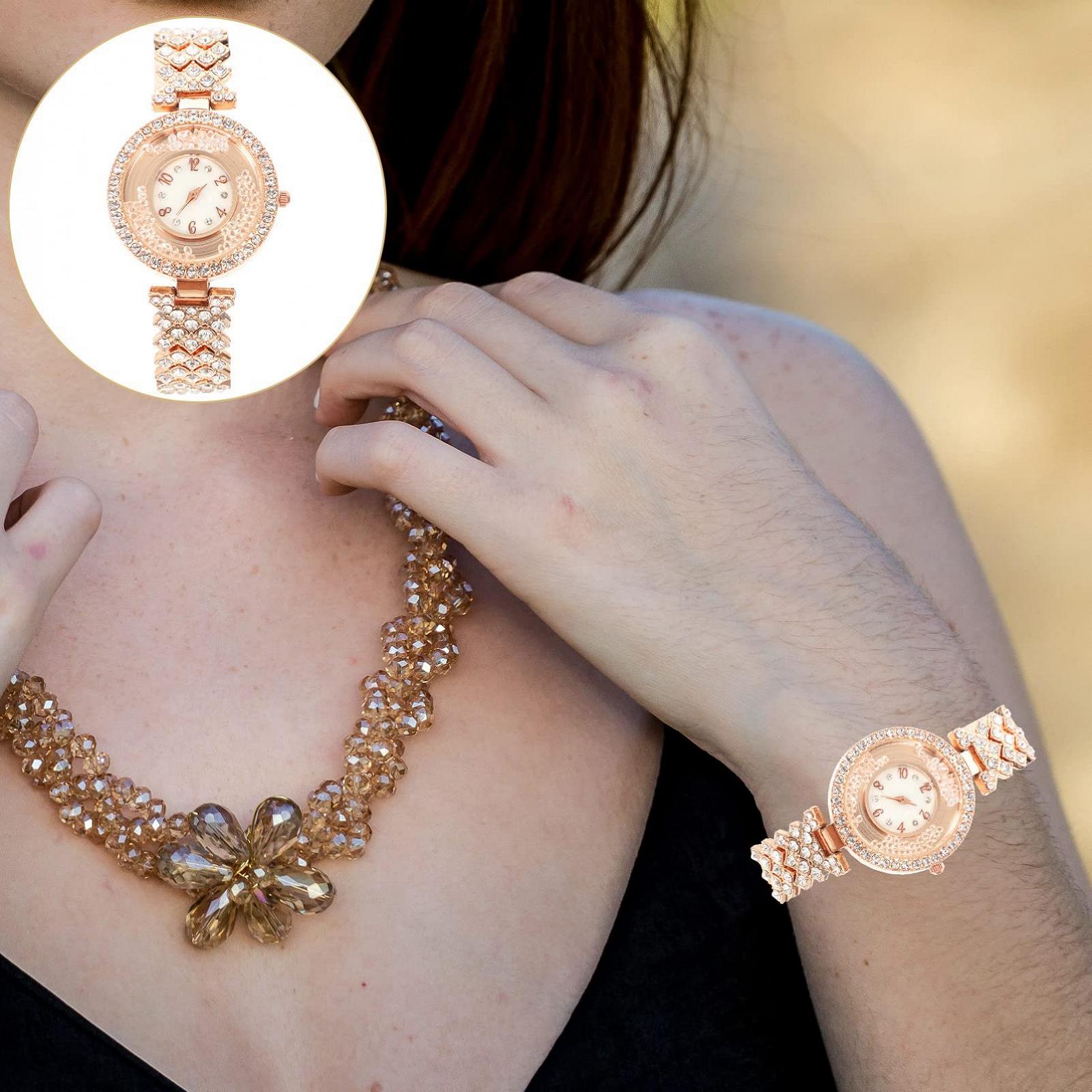 Жіночий годинник LIFKOME зі сталевим ремінцем і стразами, фото №4 Жіночий годинник LIFKOME зі сталевим ремінцем і стразами, фото №4