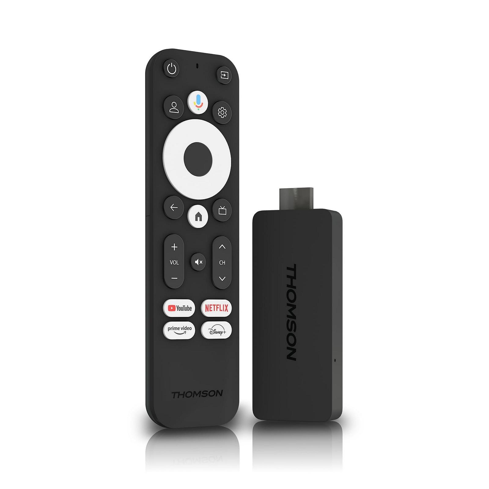 Медиаплеер стриминговый стик THOMSON Google TV 140, 4K UHD, Google Assistant, Googlecast, Wi-Fi, Bluetooth 5.0, HDMI, Dolby Atmos, DTS Digital Surround, HDR10, 2 ГБ RAM, 8 ГБ Memory, фото №1