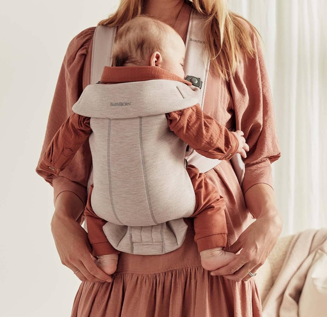 Рюкзак-переноска для новорождённых BabyBjörn Mini Светло-бежевый, фото №7