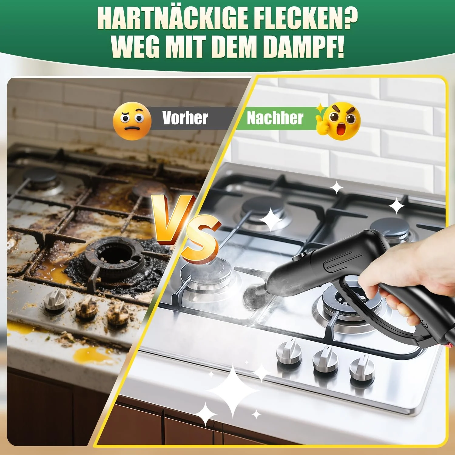 Пароочисник Rolipo 2000 W 4 бар 2 л 40 хвилин 160 °C 13 аксесуарів, фото №5