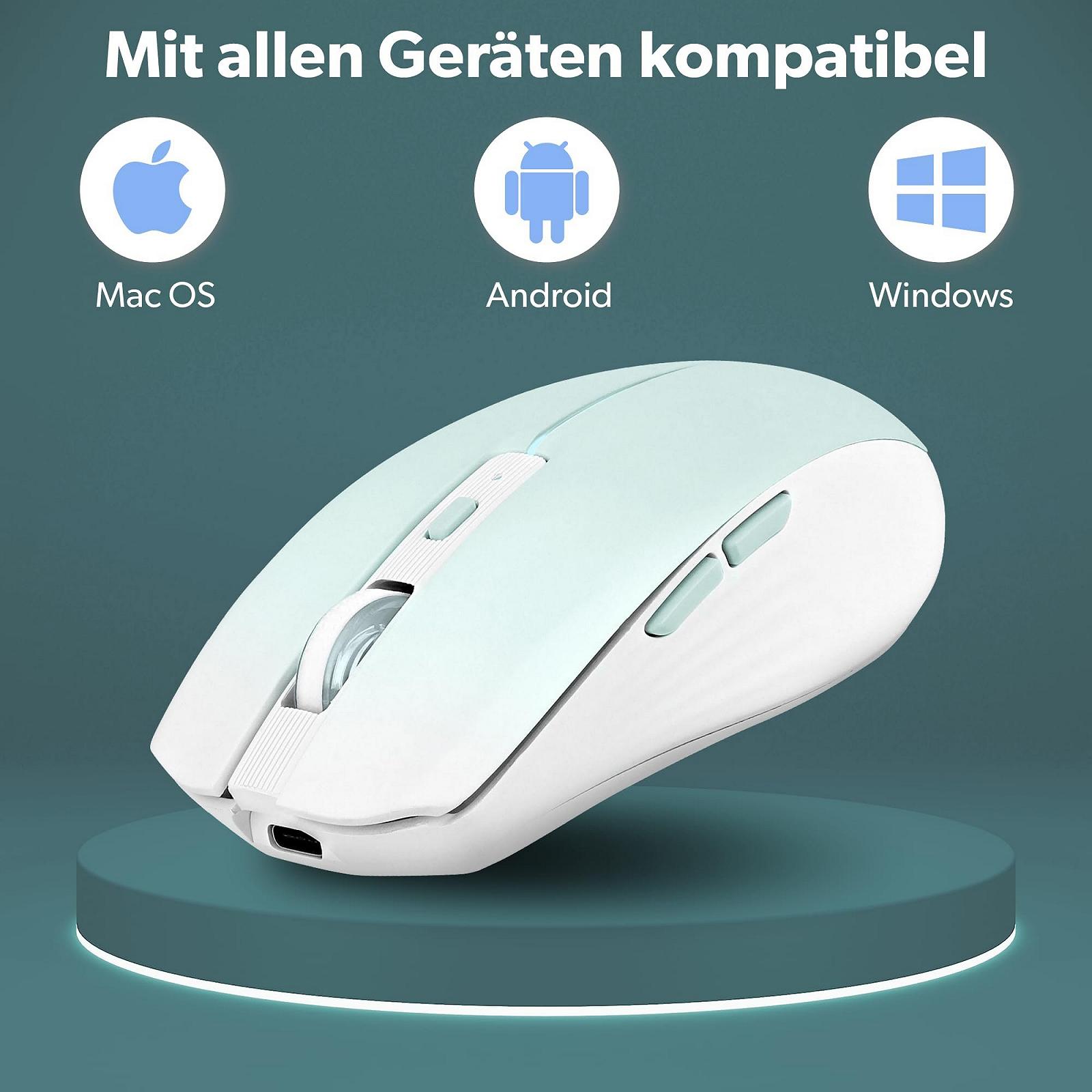 Мышь T'nB Беспроводная Dual Mode Bluetooth и USB-A Аккумуляторная 1600 DPI 6 Кнопок Синяя, фото №7