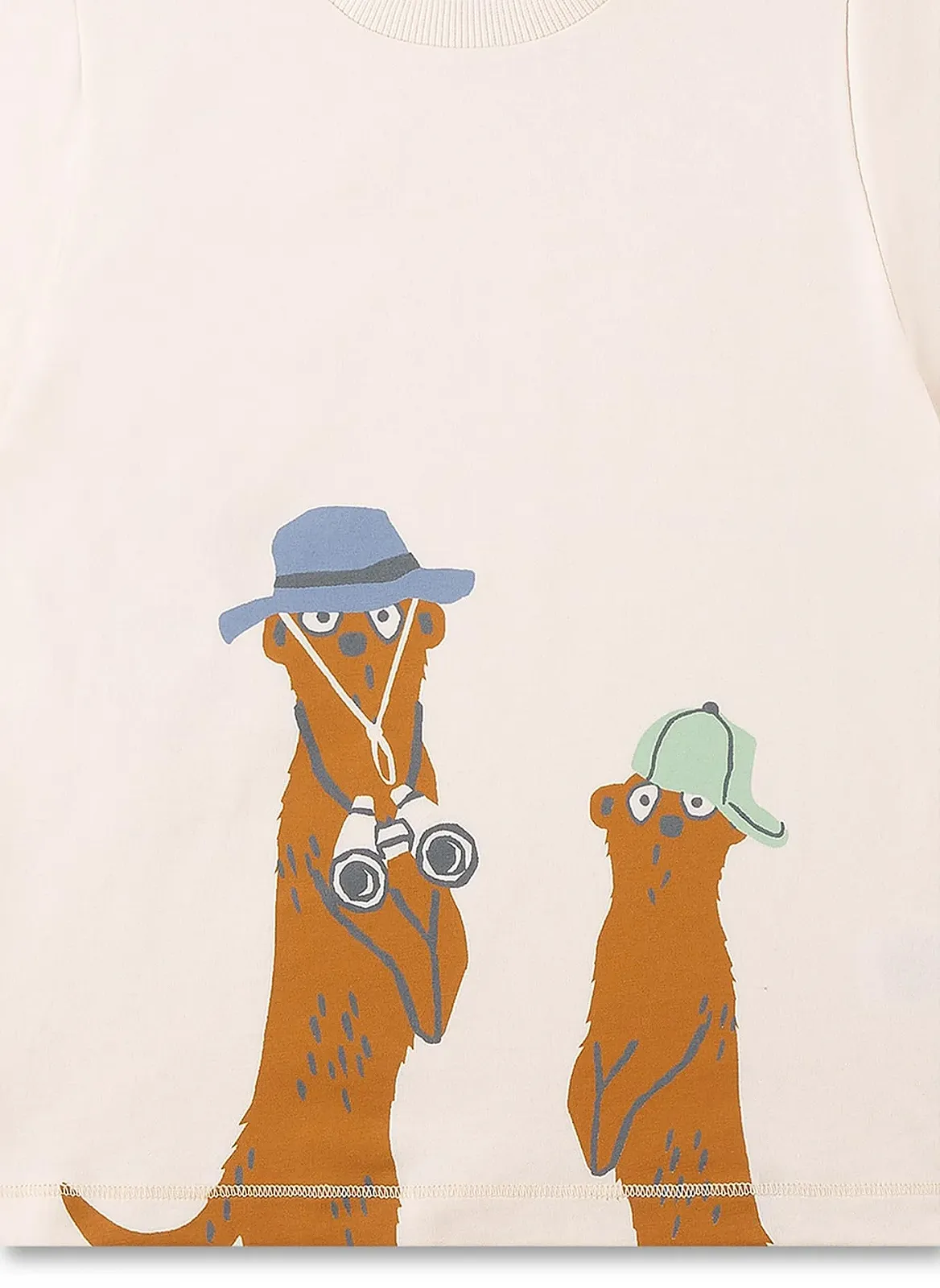 Комплект піжамний Sanetta для хлопчиків Шорти Бежевий, фото №3