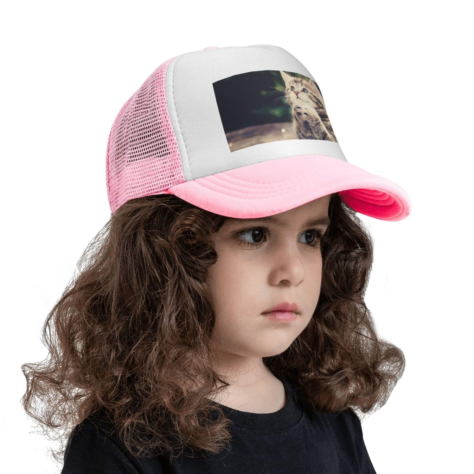 Бейсболка FZGGWYHL Модна з Котячим Мотивом Сітчаста Регульована Спортивна Унісекс, фото №9