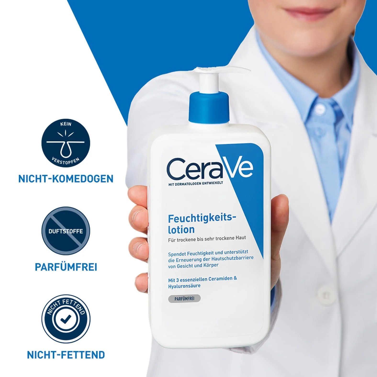 Лосьон CeraVe Увлажняющий для тела и лица для сухой и очень сухой кожи, интенсивное увлажнение, с гиалуроновой кислотой и 3 важными керамидами, 562 мл, фото №3 Лосьон CeraVe Увлажняющий для тела и лица для сухой и очень сухой кожи, интенсивное увлажнение, с гиалуроновой кислотой и 3 важными керамидами, 562 мл, фото №3