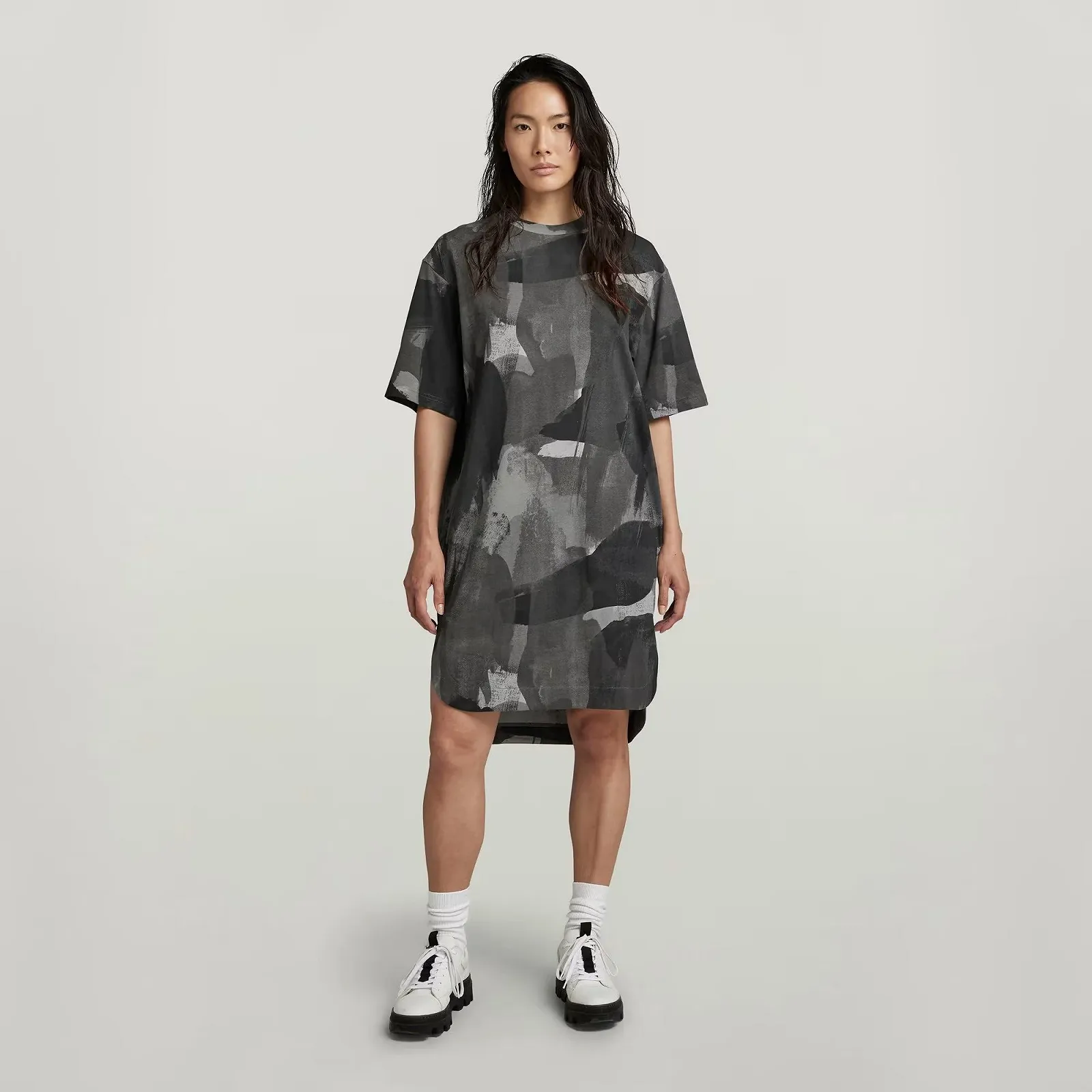Женское платье G-Star RAW Boxy U Tee Allover Dress - S, фото №1 Женское платье G-Star RAW Boxy U Tee Allover Dress - S, фото №1