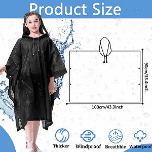 Дитяче пончо от дождя Bosdontek (2 шт.) Водонепроницаемый synthetic.ua - Фото 1