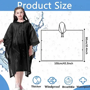 Дитяче пончо від дощу Bosdontek (2 шт.) Водонепроникний synthetic.ua - Фото 1