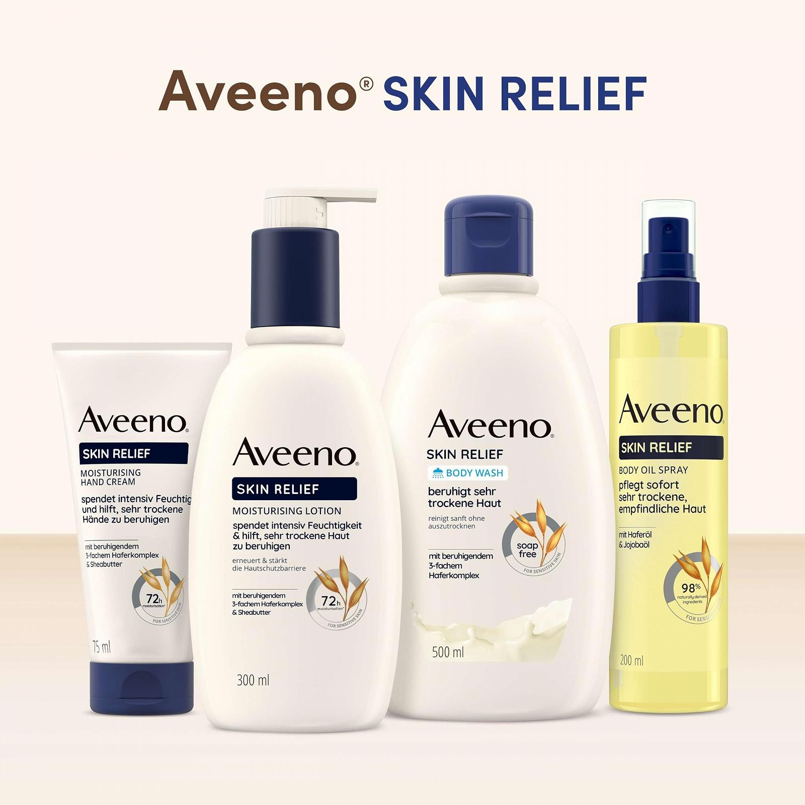 Гель для душу та спрей-олія для тіла Aveeno Skin Relief для дуже сухої та чутливої шкіри, фото №7