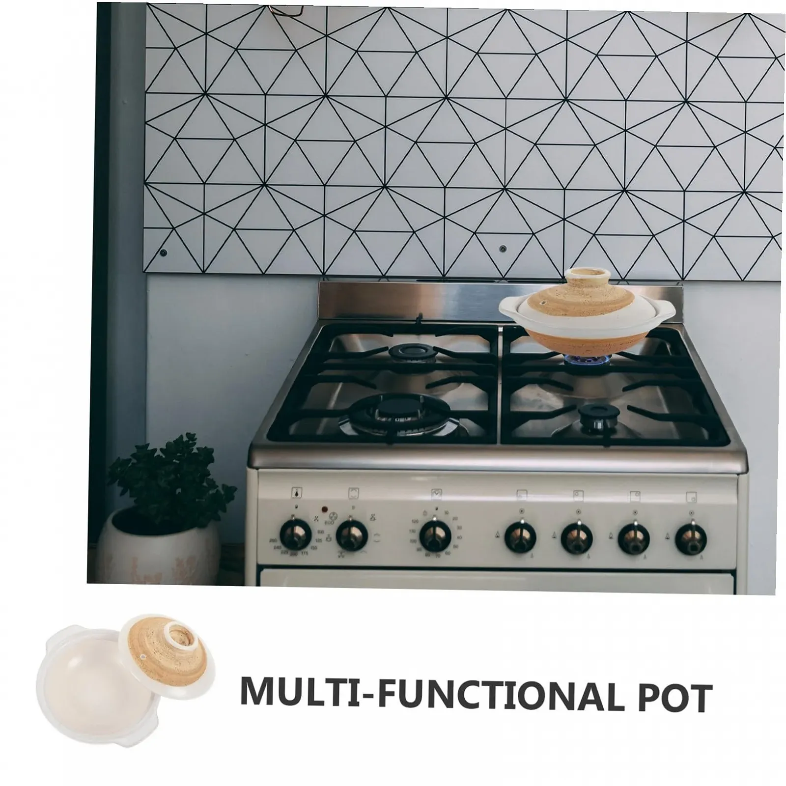 Кастрюля-кокот японская керамическая термостойкая черная, фото №5