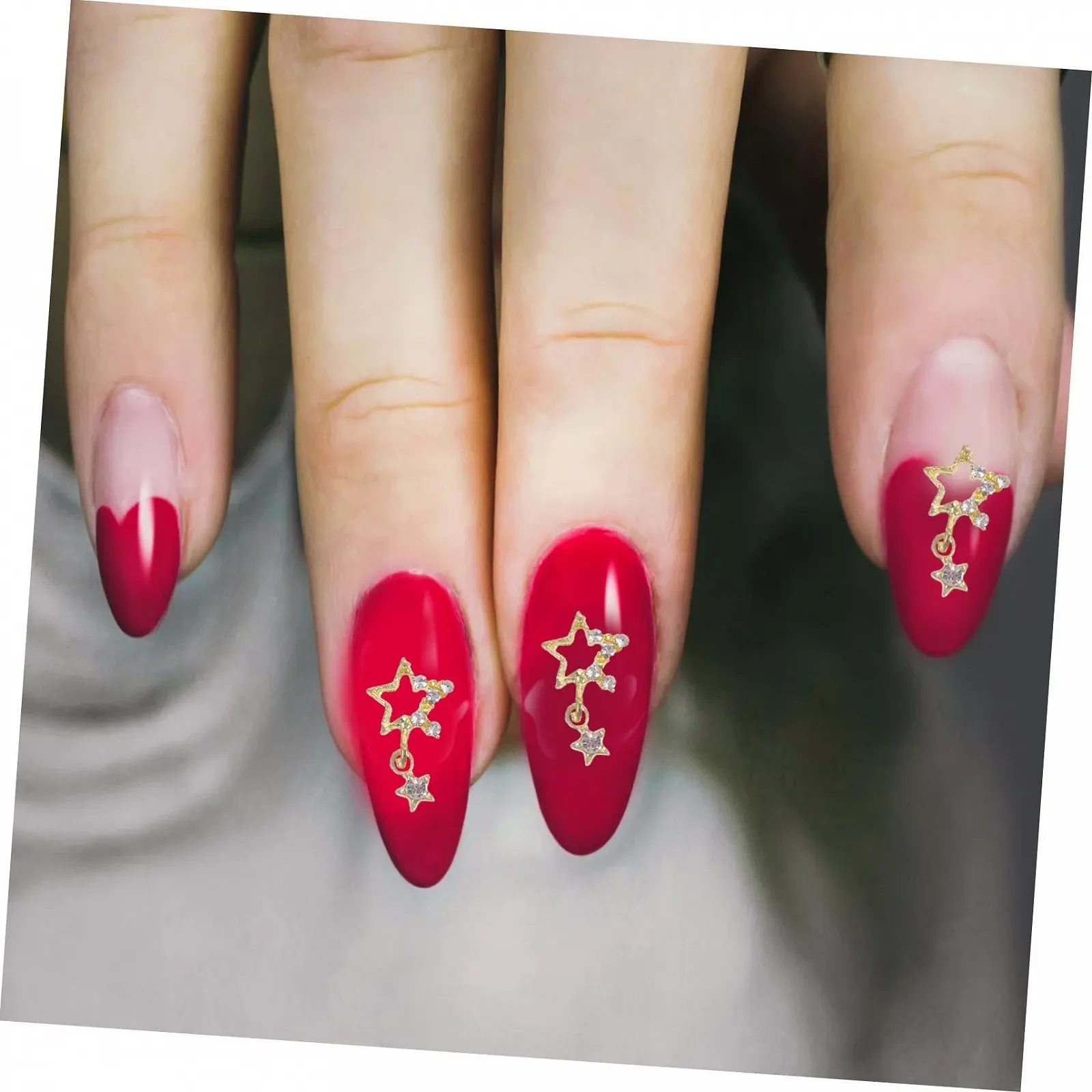 Подвеска для ногтей FRCOLOR 3D Стразы для маникюра 30 шт. Звезды, фото №9