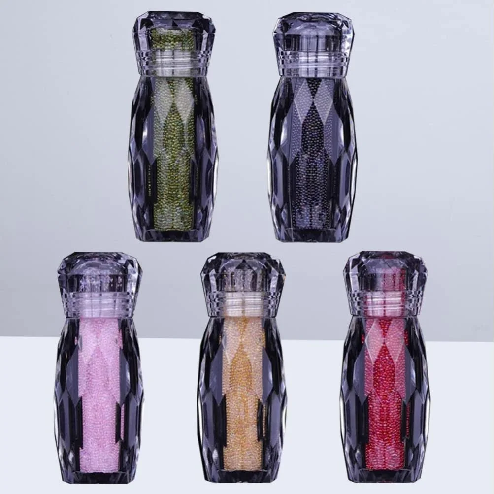 Икра для ногтей Mobestech 5 шт., Стразы для ногтей, Кристаллы Pixie, Разноцветные микро-икринки, Стеклянные бусины для ногтей, 3D украшения для женщин и девочек, фото №2