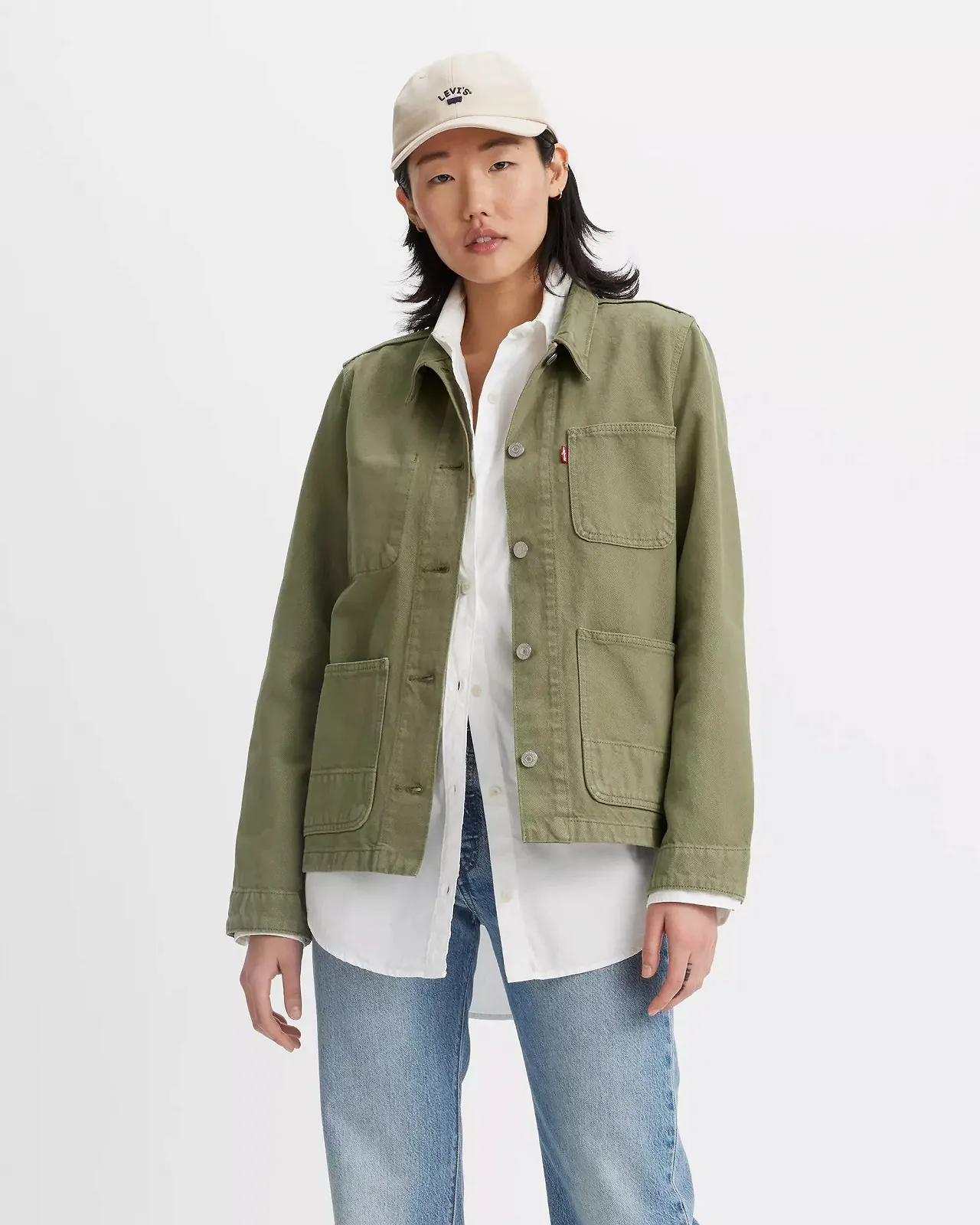 Жіноча куртка LEVIS ICONIC CHORE COAT Steeped Lichen Green - XS, фото №1