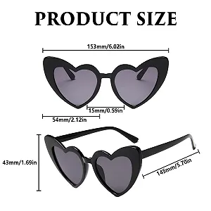 Солнцезащитные Очки FIBOUND Ретро Сердце Разноцветный synthetic.ua - Фото 1