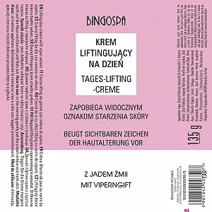 Денний крем BINGOSPA Viper Venom Effect антивіковий проти зморшок 135 г synthetic.ua - Фото 1
