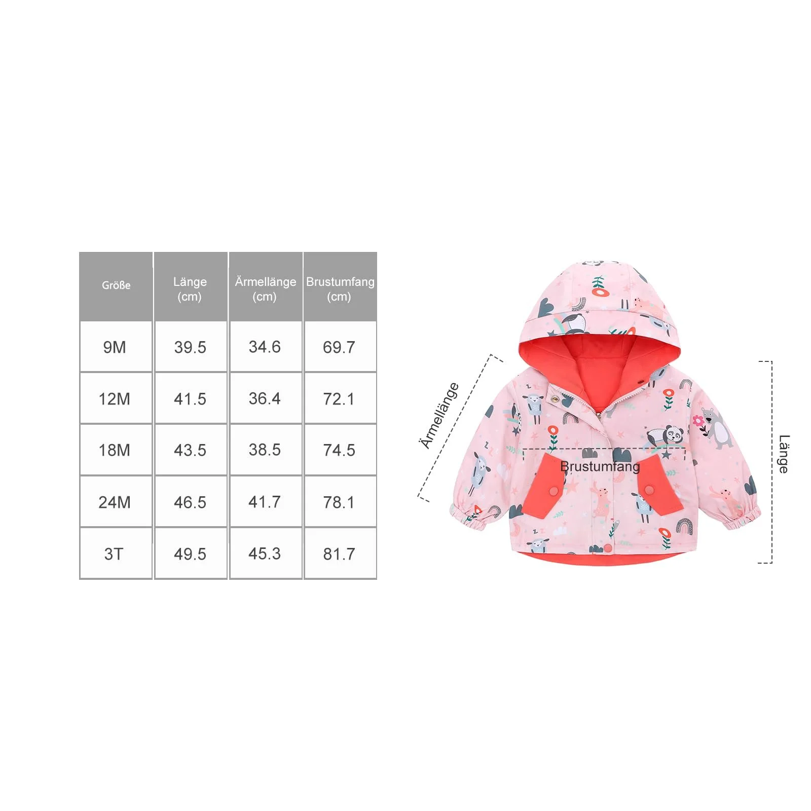 Двостороння куртка Famuka для хлопчиків та дівчаток, фото №7