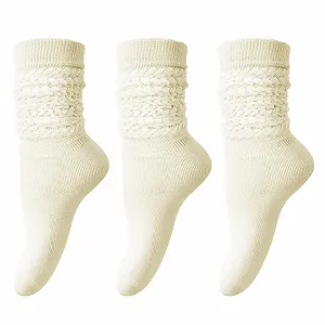 Высокие носки DRESHOW 3 пары полосатые выше колена тонкие чулки длинные носки до колена гетры - Фото 1