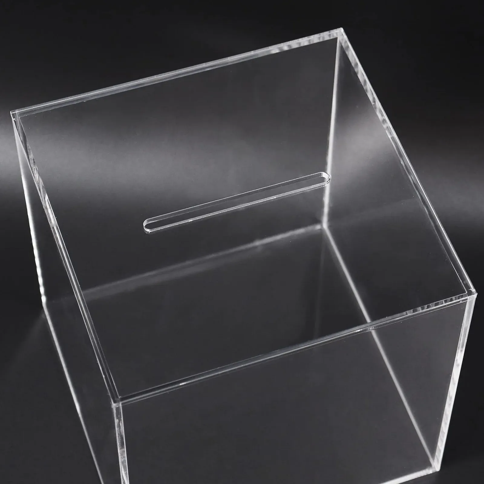 Скарбничка акрилова Невідкривна Прозора, фото №3