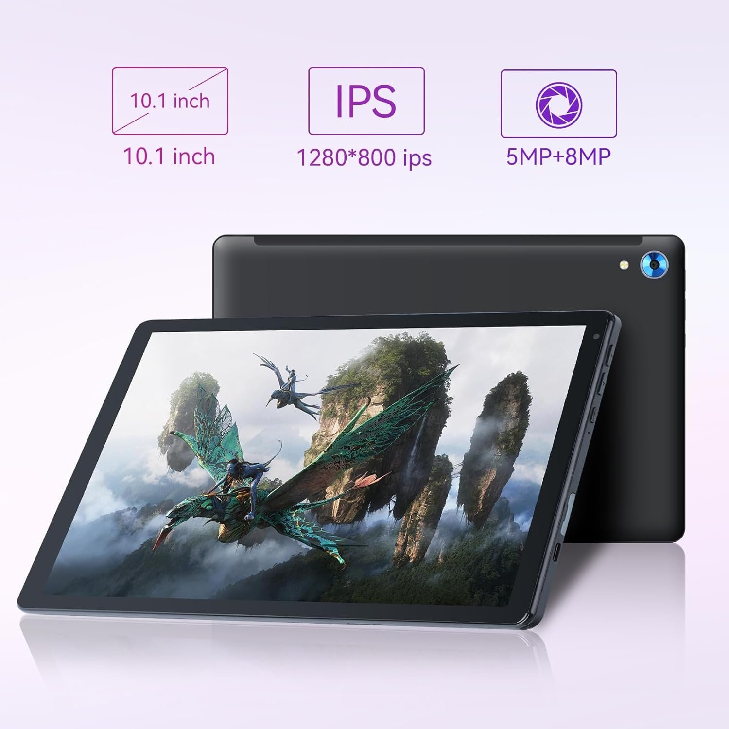 Планшет 10.1" Fullant OC101 4+4/128Gb 8 ядер Android 13 5000 mAh Black, фото №3