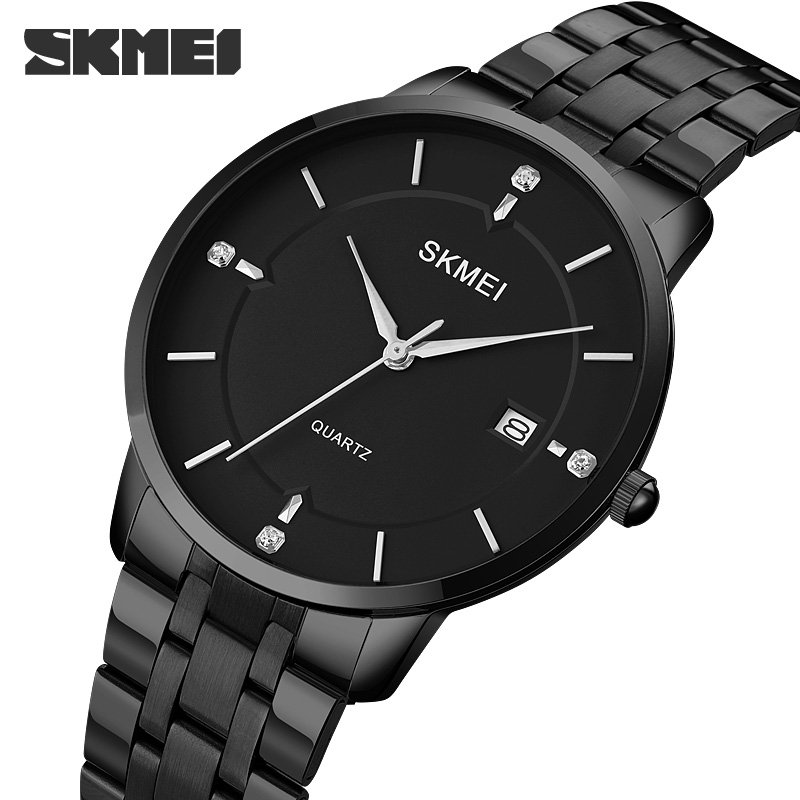 Годинник Skmei 1801SBK Black Mesh Band Lady Big Size, фото №2