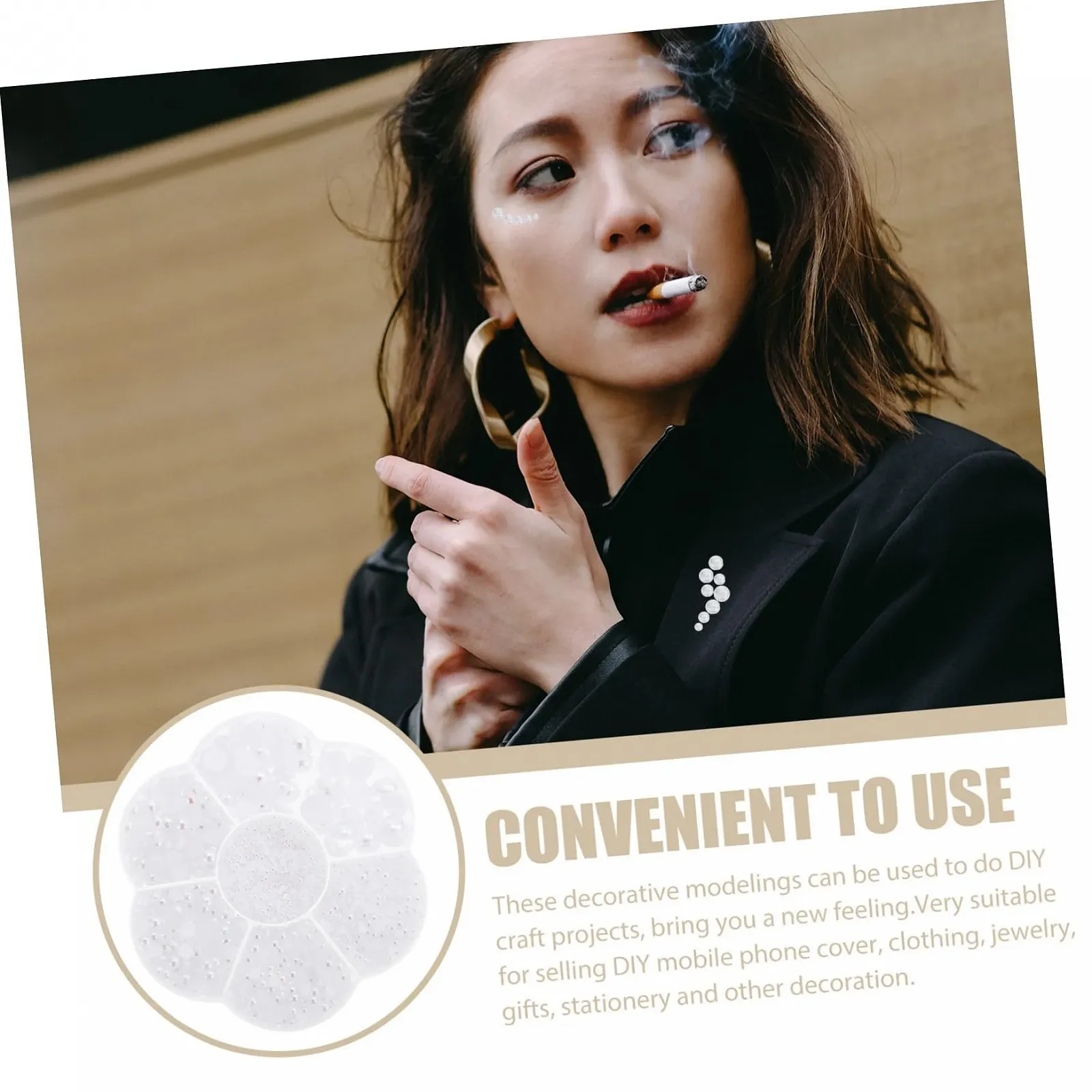 Декоративні перлини NUOBESTY, багатоцільові перлини для рукоділля, для ювелірних виробів, аксесуарів для волосся, одягу, напівперлини з високоякісного матеріалу для DIY-проєктів, фото №2