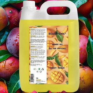 Гель для душу Juicy Mango 5 л Зволожувальний Екзотичний аромат synthetic.ua - Фото 1