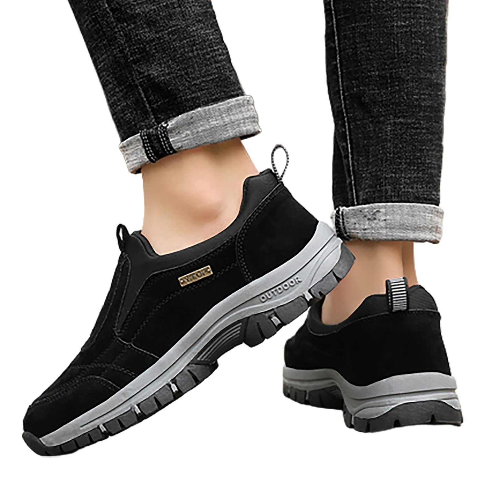 Кроссовки Bastwahl Naturstep Мужские - OrthoMotion Унисекс Эргономичная обувь для облегчения боли, Легкие мужские нескользящие кроссовки, Удобные кожаные кроссовки для фитнеса на открытом воздухе и ежедневного использования, фото №2