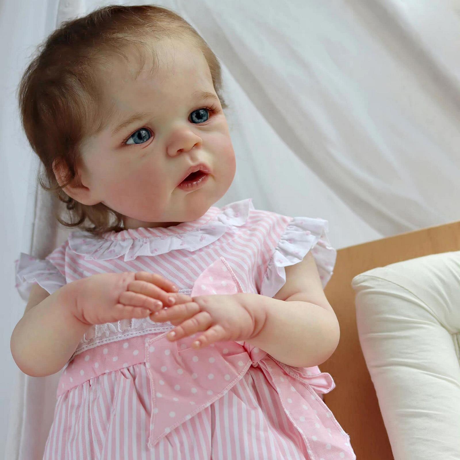 Лялька Zero pam Reborn Baby Girl Lifelike 60 см Силіконова лялька Як справжня дитина з реалістичними ляльками, фото №4