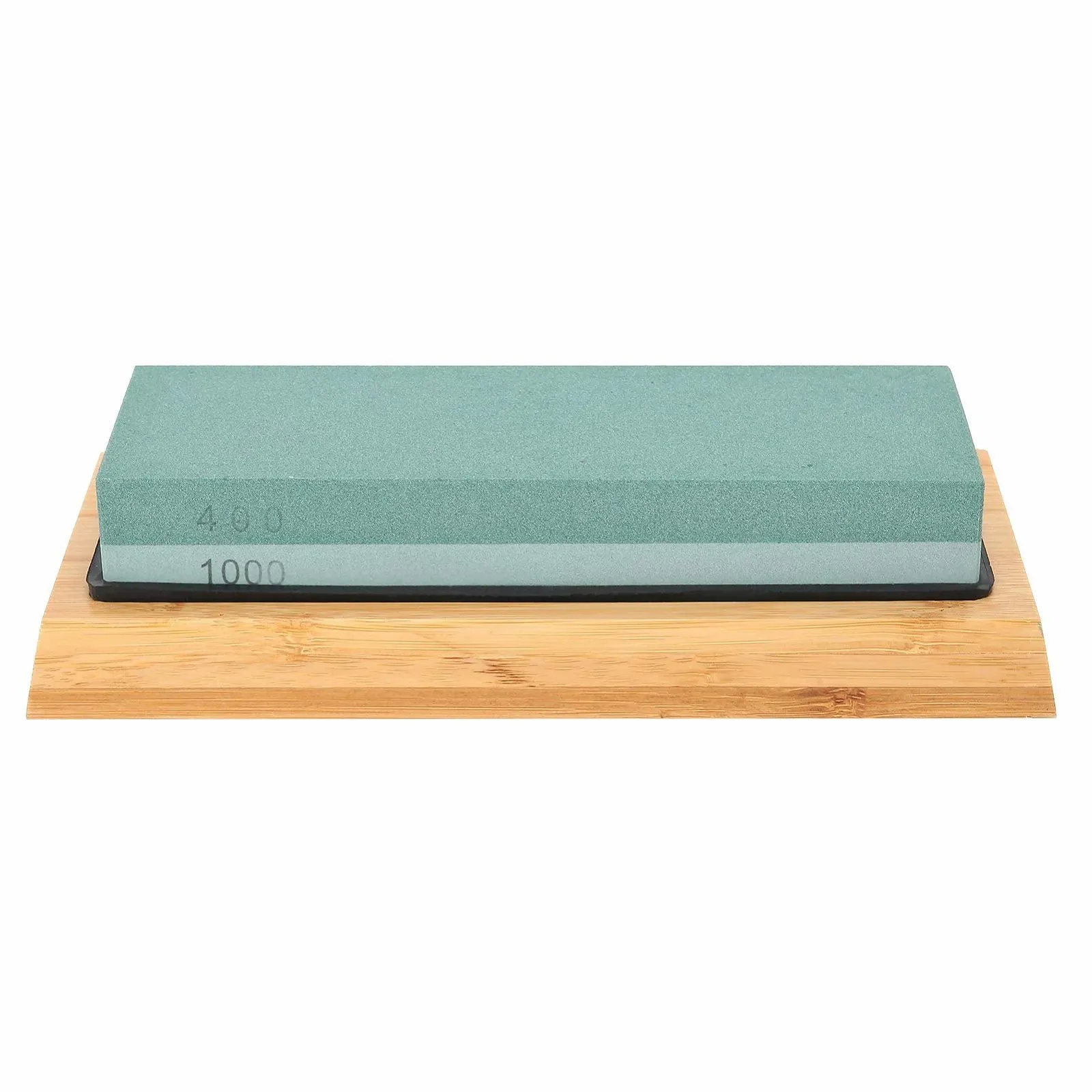 Точильный камень двухсторонний 400/1000 грит белый корунд 180 x 60 x 30 мм с подставкой и угловым держателем, фото №3