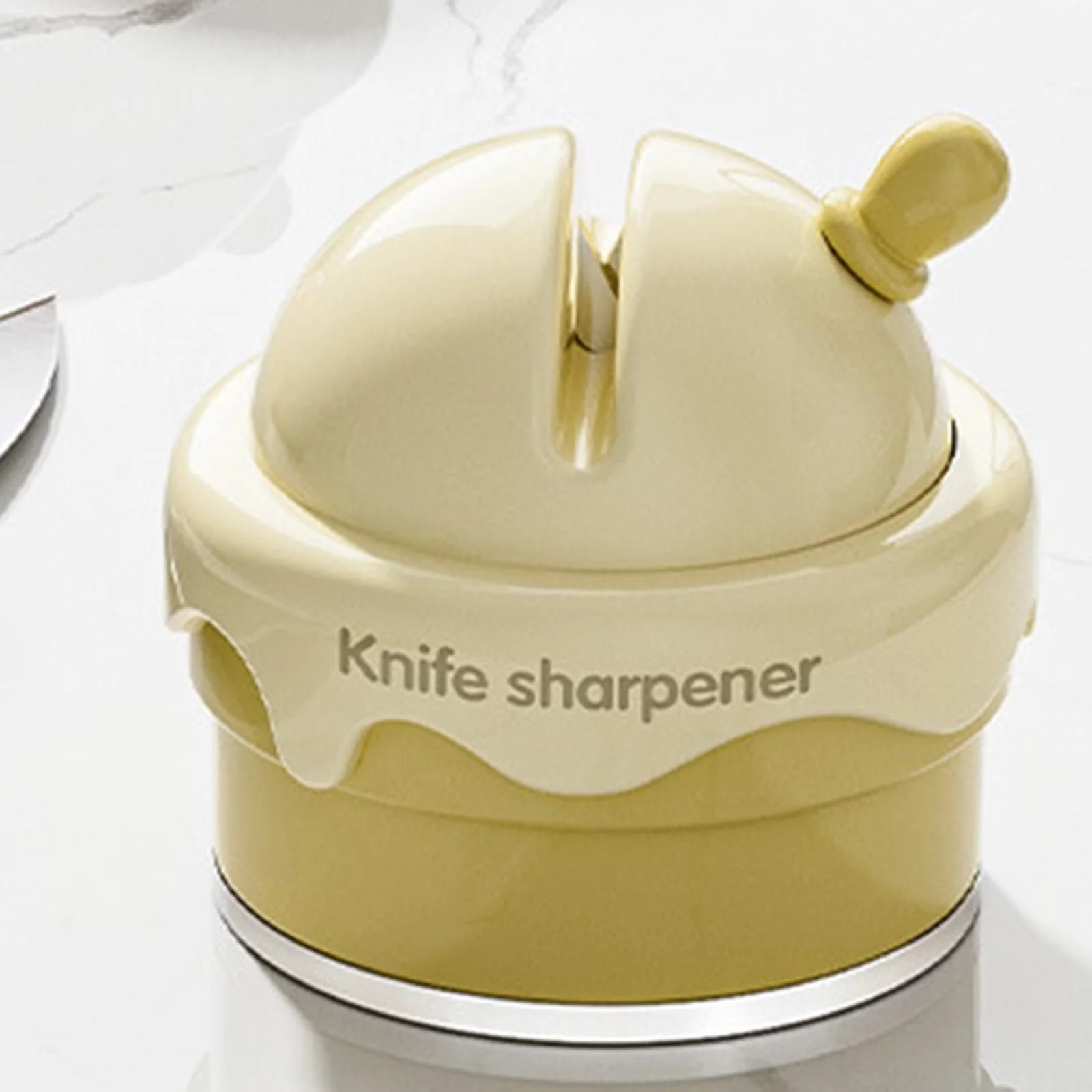 Точилка для ножів компактна на присосці Yellow, фото №4