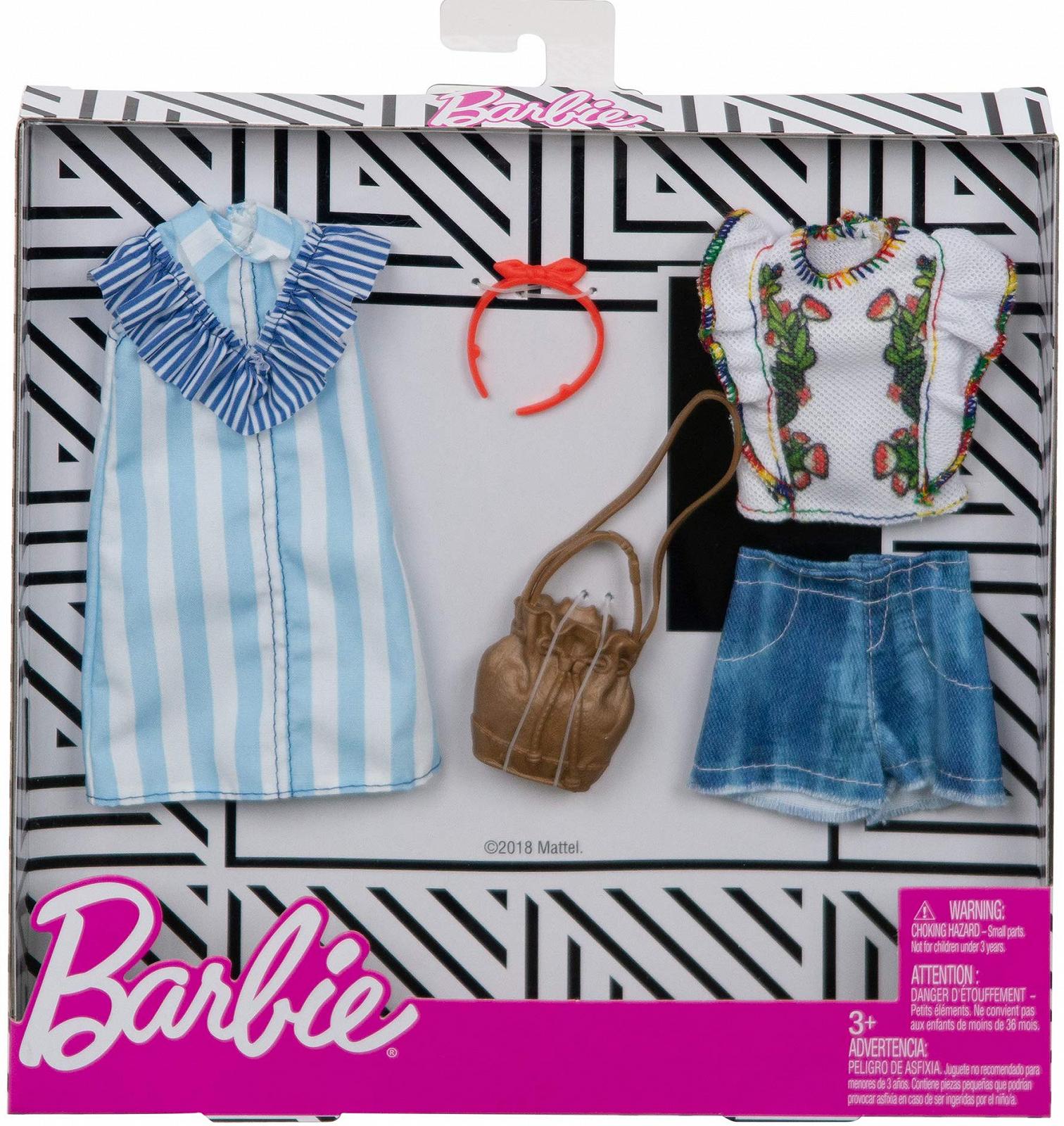 Кукла Barbie FXJ63 Fashions 2 Pack Цветы и полоски, фото №2