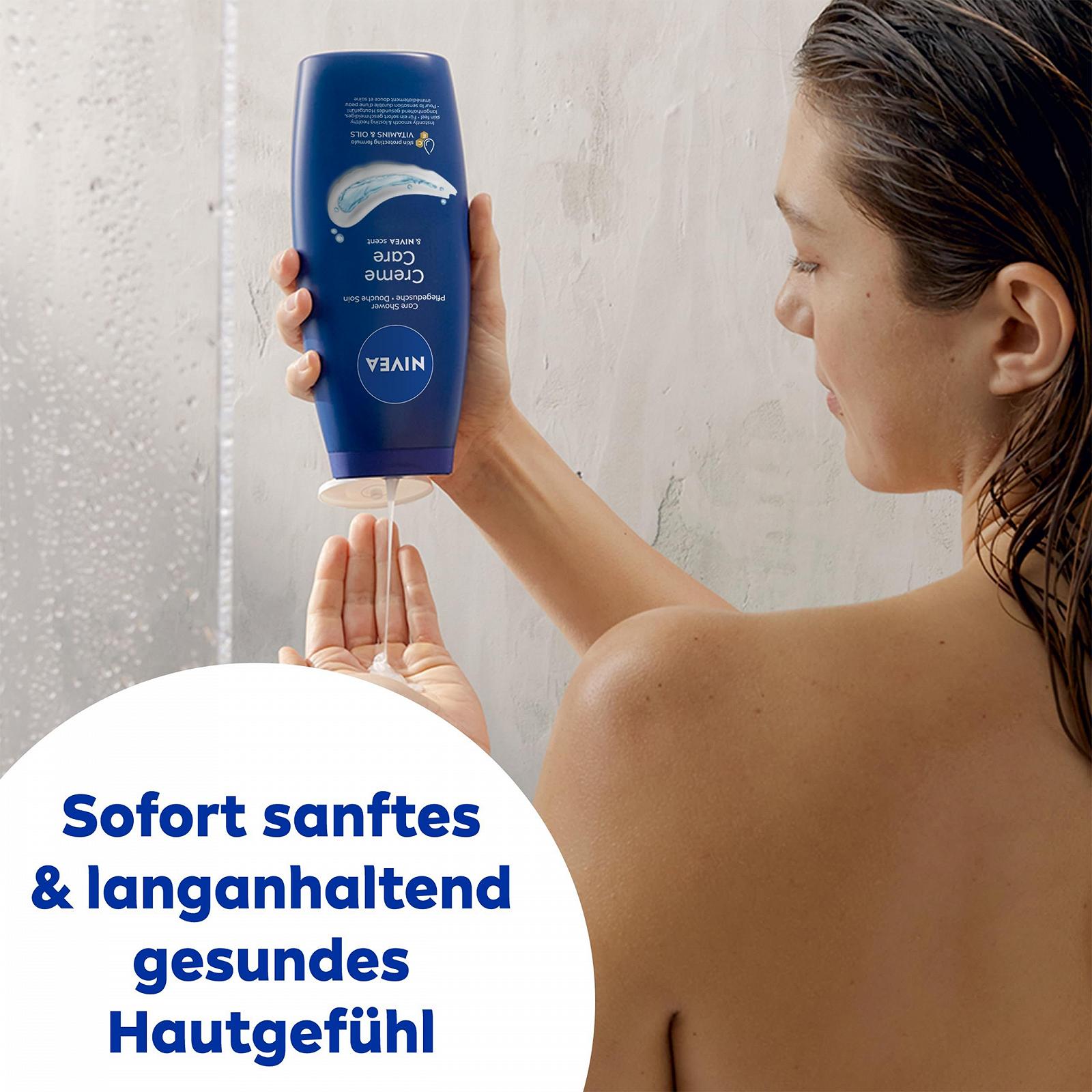 Гель для душа NIVEA Creme Care увлажняющий с витаминами и маслами 750 мл, фото №2