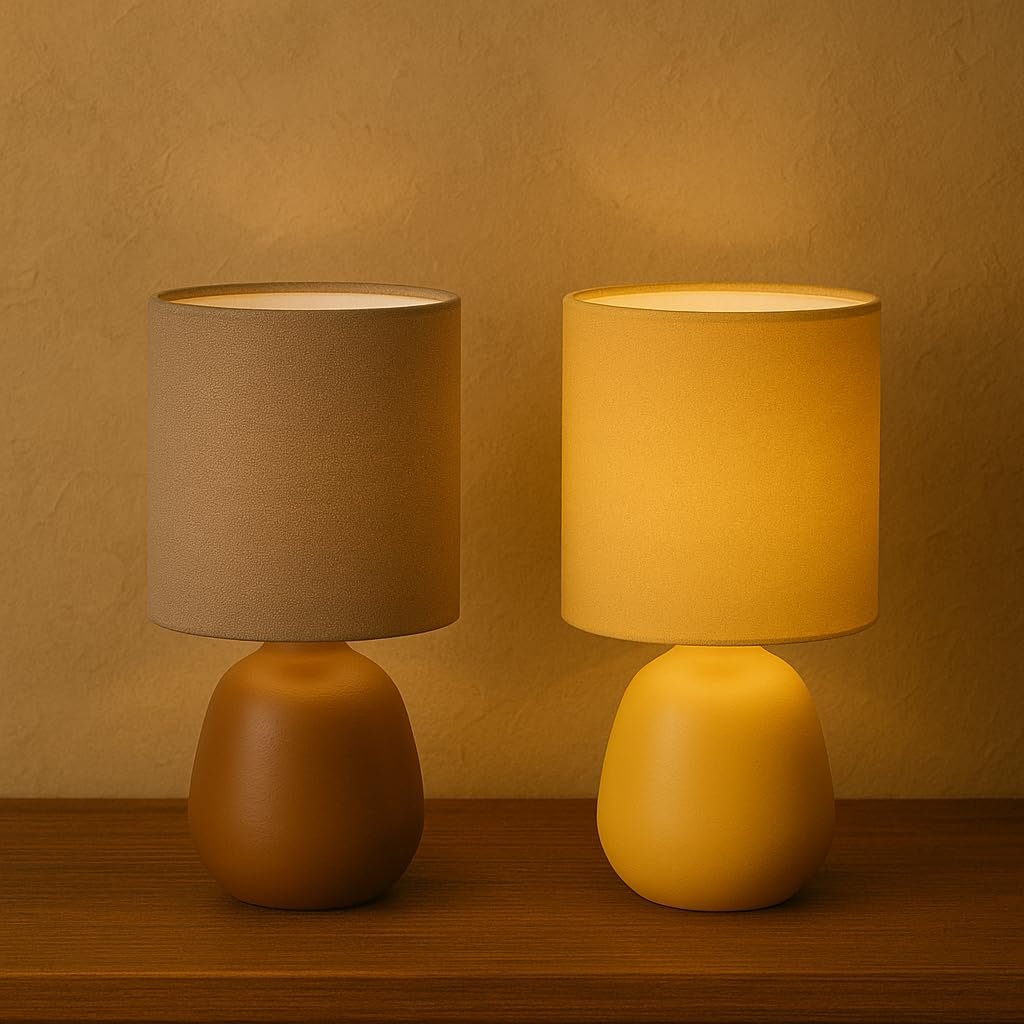 Настільна лампа Luxus Amsterdam E14 керамічна синя, фото №8