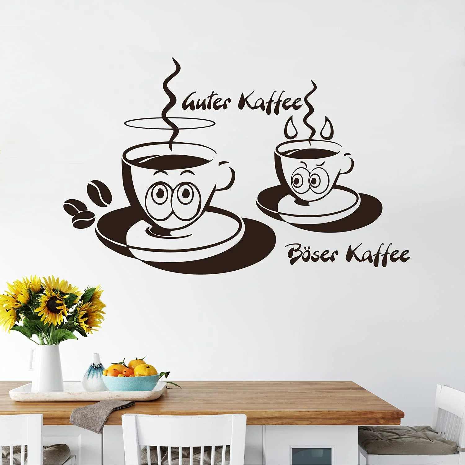 Наклейка на стіну Design 2 Guter Kaffee/Böser Kaffee Kitchen Ted Mug, фото №1 Наклейка на стіну Design 2 Guter Kaffee/Böser Kaffee Kitchen Ted Mug, фото №1