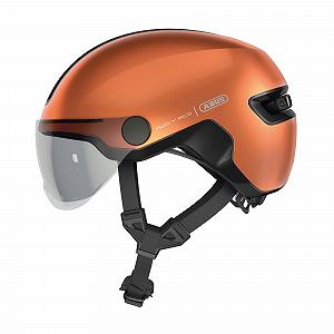 Шолом ABUS City HUD-Y ACE з козирком та магнітним світлодіодним ліхтарем, що перезаряджається - Фото 1