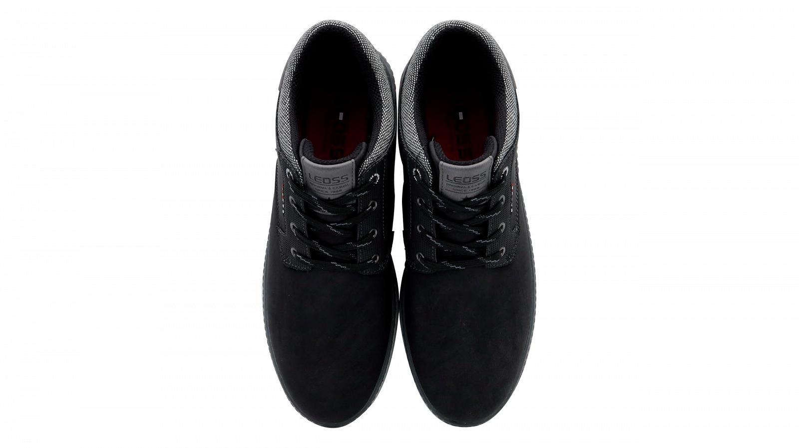 Кросівки LEOSS Вінтаж High Top Чоловічі Повсякденні Чорний, фото №6